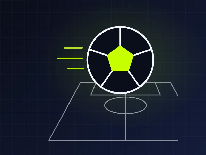Football and pitch illustration